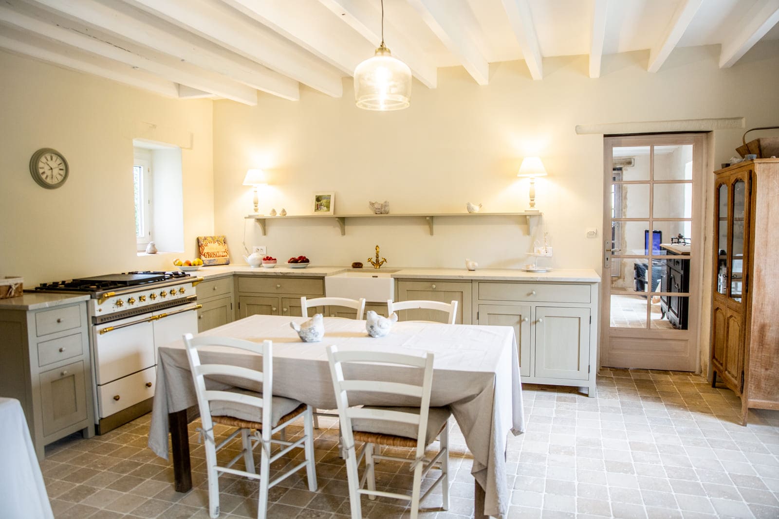Cuisine campagne chic verte